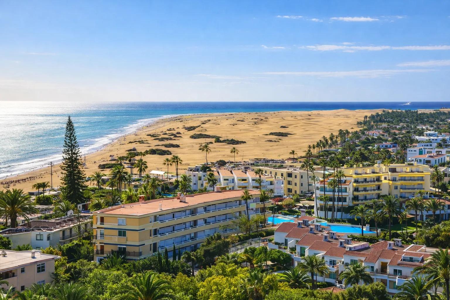 Playa del Inglés, Gran Canaria — Beachfront energy, year-round life, and one of the island's strongest holiday-home markets.
